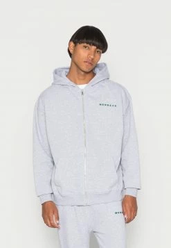MENNACE ESSENTIAL ZIP THROUGH HOODIE UNISEX - Sweatjacke - Grey