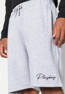 Mennace PLAYBOY SIGNATURE MID LENGTH UNISEX - Shorts - Grey -Mennace Speichern 104a4cbd44814a1dbcd9099c21a7aa31