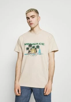 Mennace HAVANA RESORT REGULAR SHIRT - T-Shirt Print - Sand, Herren