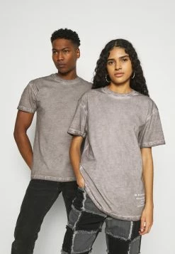 Mennace ON THE RUN PIGMENT DYE UNISEX - T-Shirt Print - Dark Grey