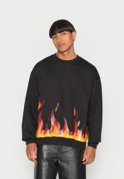 MENNACE FLAME UNISEX - Sweatshirt - Black