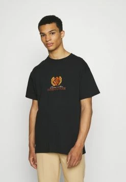 Mennace FLAME CAR REGULAR - T-Shirt Print - Black, Herren