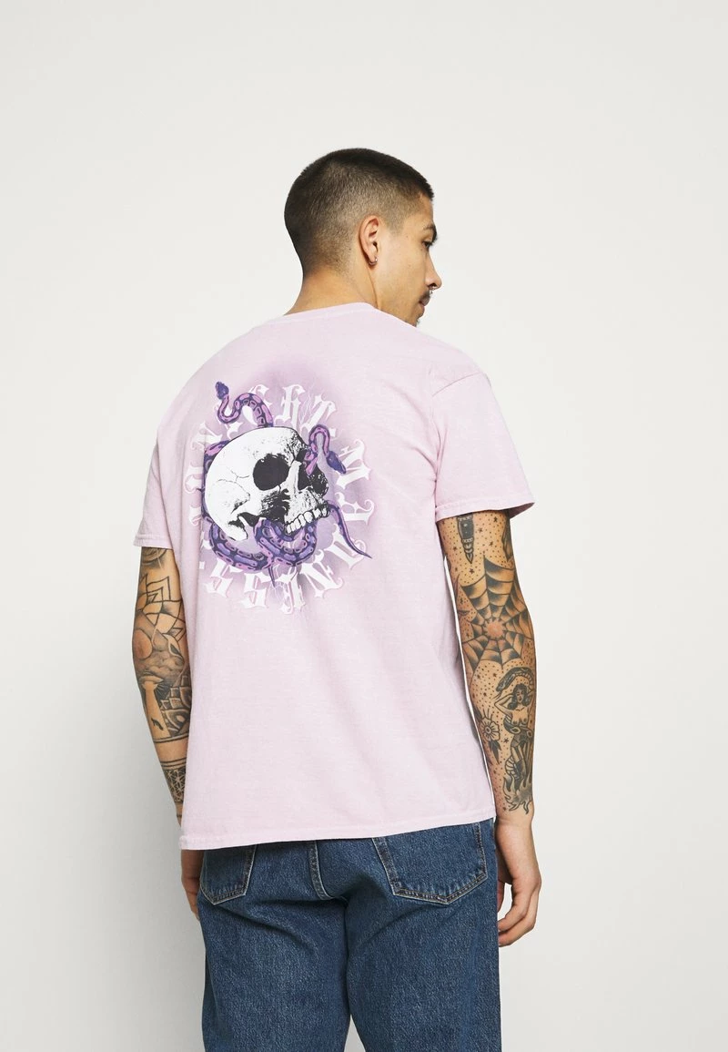 Mennace ON THE RUN SKULL REGULAR - T-Shirt Print - Pink, Herren 1 Mennace ON THE RUN SKULL REGULAR - T-Shirt Print - Pink, Herren