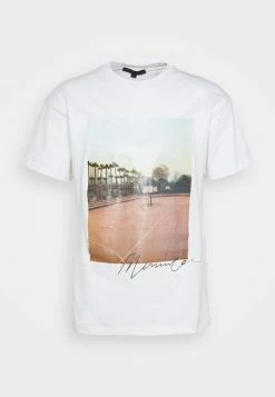 Mennace COURTSIDE BASKETBALL REGULAR - T-Shirt Print - White, Herren -Mennace Speichern 21f01521a39044bfa87e6cc82d883f3e