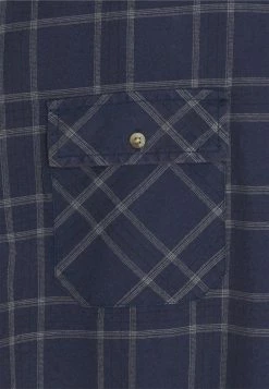 Mennace DOUBLE POCKET DISTRESSED CHECK UNISEX - Hemd - Blue -Mennace Speichern 28b3ea8e97b8498b9a4f2b7a3525d8c5