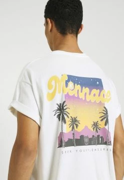 Mennace SUNDAZE BOULEVARD - T-Shirt Print - White, Herren -Mennace Speichern 2903cb35367649088cafaf7490719fdc