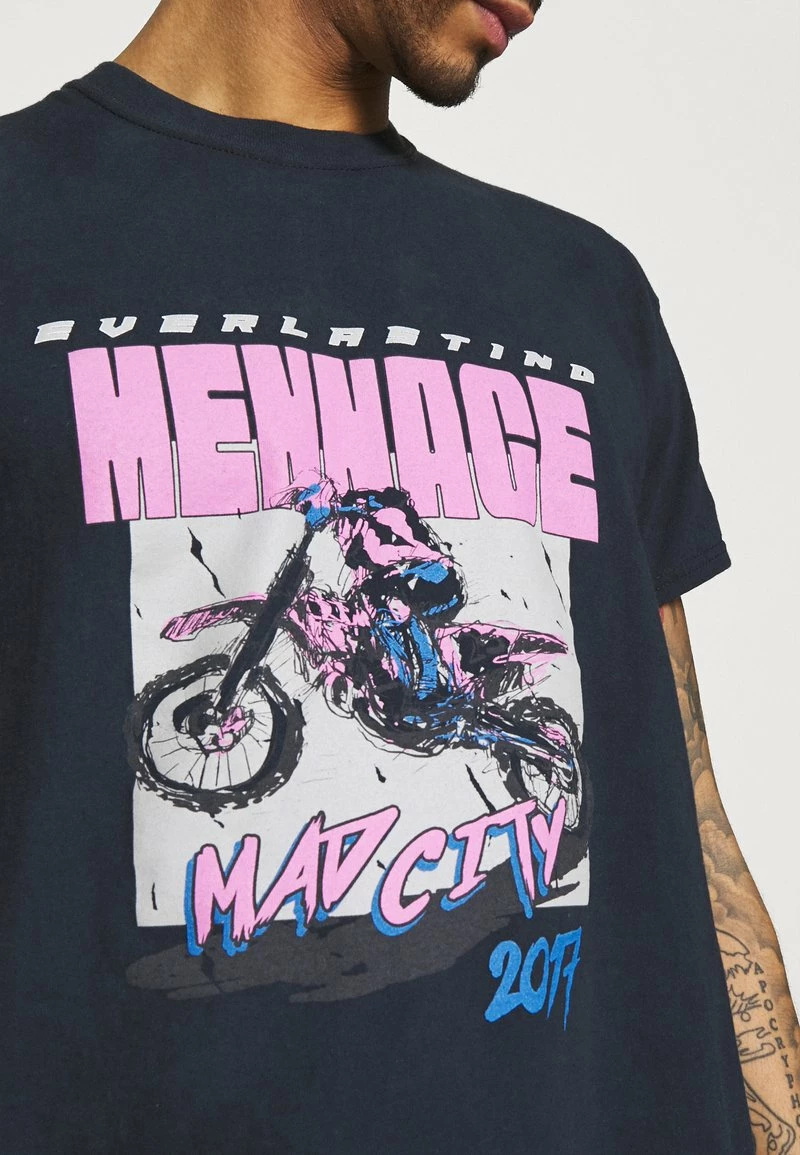 MENNACE MAD CITY - T-Shirt Print - Washed Black, Herren 4 MENNACE MAD CITY - T-Shirt Print - Washed Black, Herren – Bild 4