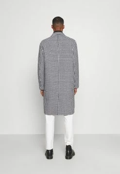 Mennace HENNESSEY HOUNDSTOOTH COAT - Klassischer Mantel - White, Herren -Mennace Speichern 2afb2fa2b9b0406c8681b5a39598b56e