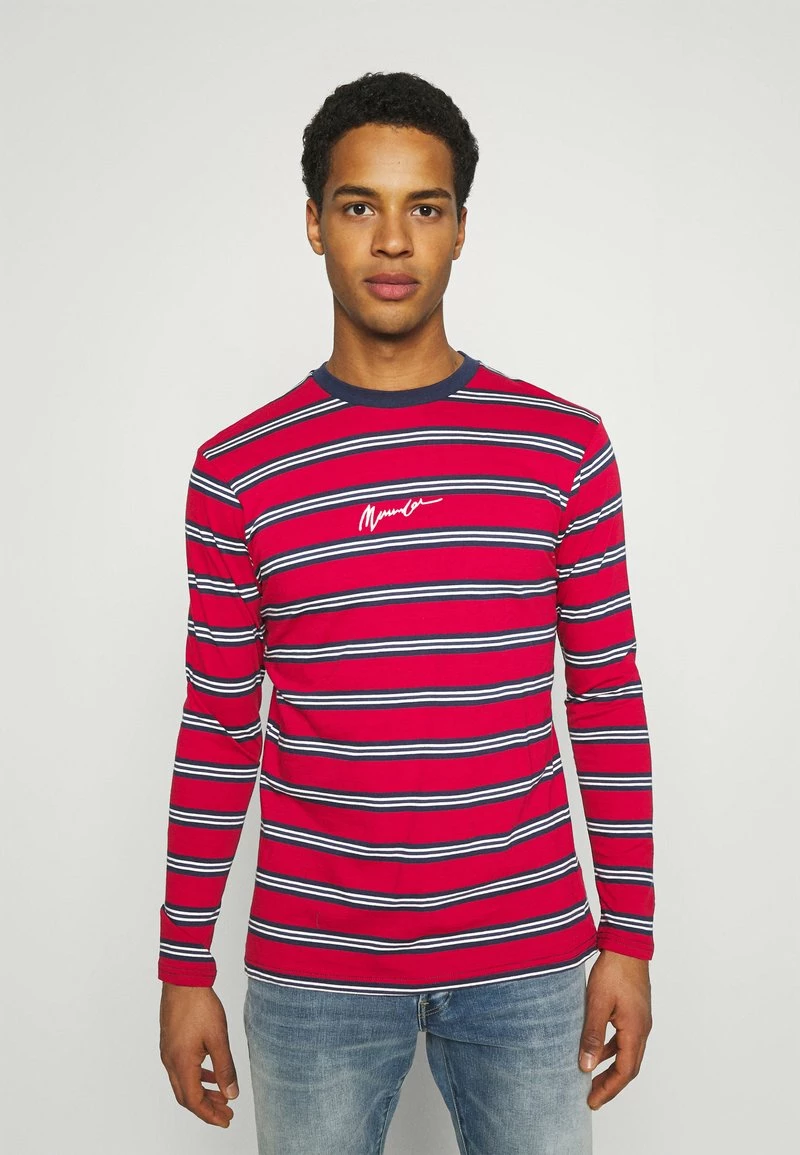 Mennace CLASSIC HORIZONTAL STRIPE UNISEX - Langarmshirt - Red 1 Mennace CLASSIC HORIZONTAL STRIPE UNISEX - Langarmshirt - Red
