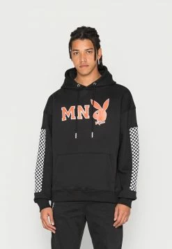 Mennace PLAYBOY MN BUNNY CHECKERBOARD HOODIE UNISEX - Sweatshirt - Black -Mennace Speichern 365d9cee67374b69aa0fd3d011c04eab