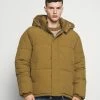 Mennace HENNESSEY HOODED PUFFER JACKET - Winterjacke - Light Brown, Herren