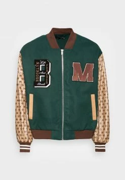 MENNACE MULTI BADGE MONOGRAM JACKET - Bomberjacke - Green, Herren -Mennace Speichern 396219b84036401b98958ad1424ecec2