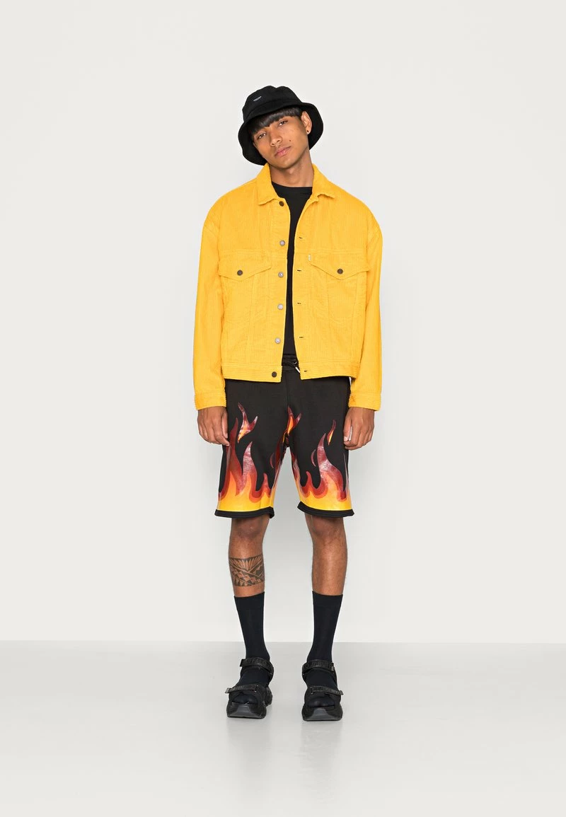 MENNACE FLAME MID LENGTH UNISEX - Shorts - Black 2 MENNACE FLAME MID LENGTH UNISEX - Shorts - Black – Bild 2