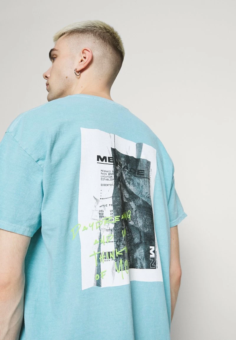 Mennace BREEZE RECEIPT REGULAR - T-Shirt Print - Blue, Herren 6 Mennace BREEZE RECEIPT REGULAR - T-Shirt Print - Blue, Herren – Bild 6