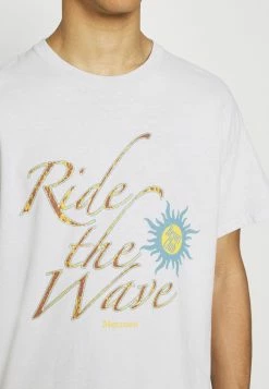Mennace ST BARTS WAVE REGULAR - T-Shirt Print - White, Herren -Mennace Speichern 4301bfdbaef84f97b7f7b558dec5b469