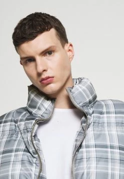 Mennace EVIAN CHECK PUFFER JACKET - Winterjacke - Blue, Unisex -Mennace Speichern 43454ff60b1c400bb9c237d9f96938fb