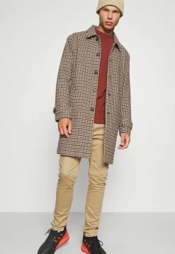 Mennace EVIAN CHECKED COAT UNISEX - Klassischer Mantel - Brown -Mennace Speichern 439906ac205548e193b6dfe8eefe1eed