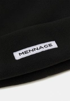 Mennace SHORT BEANIE LABEL UNISEX - Mütze - Black -Mennace Speichern 448551f0f7234f7e9ee25241370bef04