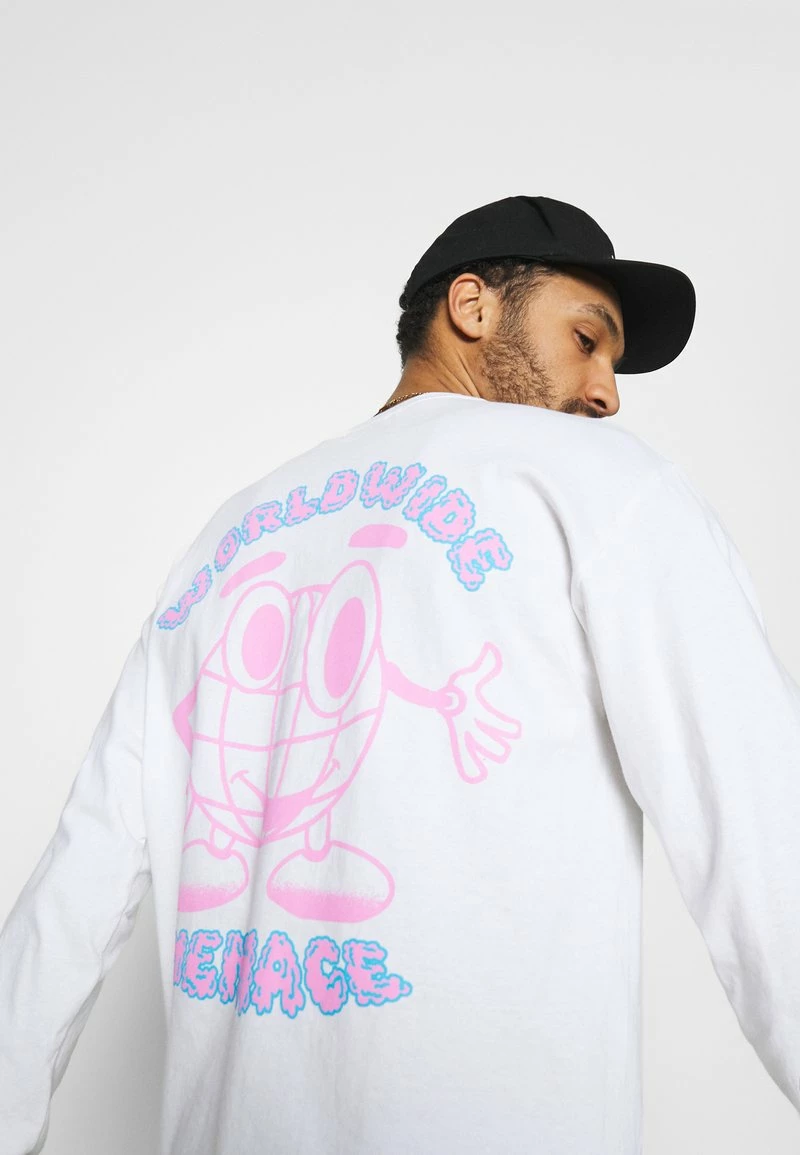 MENNACE WORLDWIDE - Langarmshirt - White, Herren 4 MENNACE WORLDWIDE - Langarmshirt - White, Herren – Bild 4