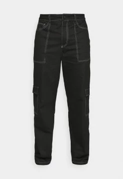 Mennace MIRROR CONTRAST STITCH TROUSER - Cargohose - Black, Herren 8 Mennace MIRROR CONTRAST STITCH TROUSER - Cargohose - Black, Herren -Mennace Speichern 4ffa2aafa76947029feab2bce52ce639