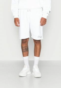 Mennace PLAYBOY SIGNATURE MID LENGTH UNISEX - Shorts - White