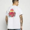 Mennace HAVANA TATTOO HEART - T-Shirt Print - White, Herren