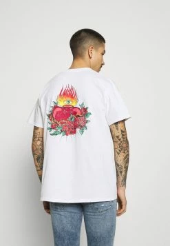 Mennace HAVANA TATTOO HEART - T-Shirt Print - White, Herren