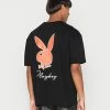 Mennace PLAYBOY BUNNY UNISEX - T-Shirt Print - Black