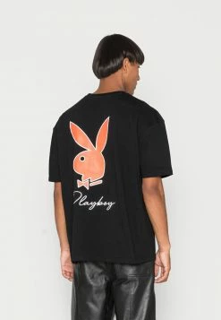 Mennace PLAYBOY BUNNY UNISEX - T-Shirt Print - Black