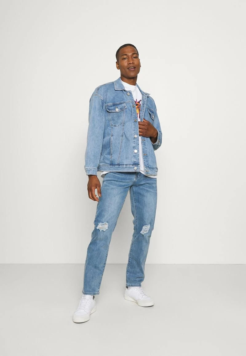 Mennace BREEZE LOOSE JACKET - Jeansjacke - Light Blue, Herren 2 Mennace BREEZE LOOSE JACKET - Jeansjacke - Light Blue, Herren – Bild 2