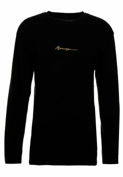 Mennace ESSENTIAL SIGNATURE TEE - Langarmshirt - Black, Herren -Mennace Speichern 563a1b9d17e5441b9fafbccf7893f366