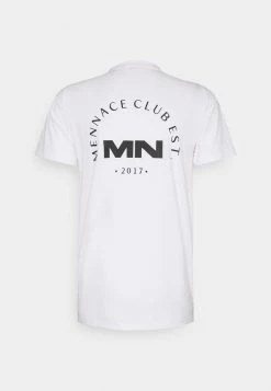 Mennace CLUB UNISEX - T-Shirt Print - White