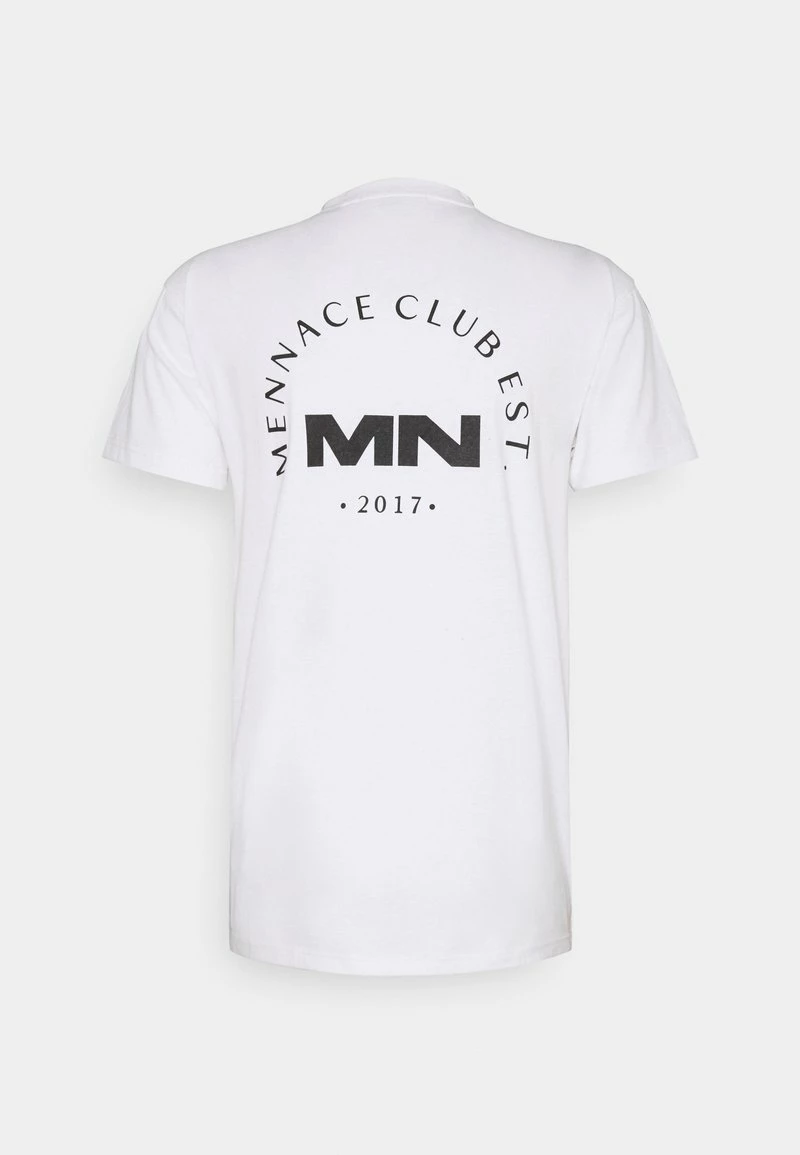 Mennace CLUB UNISEX - T-Shirt Print - White 1 Mennace CLUB UNISEX - T-Shirt Print - White