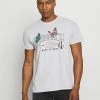 MENNACE TRACK BUTTERFLY REGULAR - T-Shirt Print - Grey, Herren