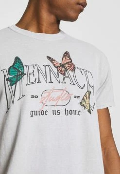 MENNACE TRACK BUTTERFLY REGULAR - T-Shirt Print - Grey, Herren -Mennace Speichern 6645e4ab2ff846918b29541a5c56420c
