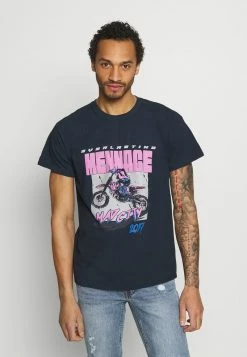 MENNACE MAD CITY - T-Shirt Print - Washed Black, Herren