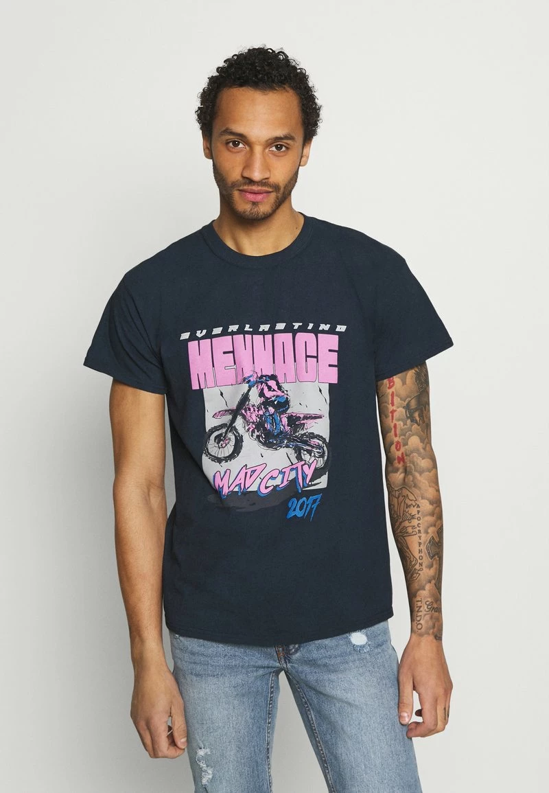 MENNACE MAD CITY - T-Shirt Print - Washed Black, Herren 1 MENNACE MAD CITY - T-Shirt Print - Washed Black, Herren