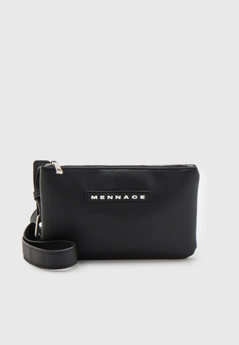 Mennace CROSSBODY DOUBLE BAG BRANDED BADGE SET UNISEX - Umhängetasche - Black 2 Mennace CROSSBODY DOUBLE BAG BRANDED BADGE SET UNISEX - Umhängetasche - Black – Bild 2