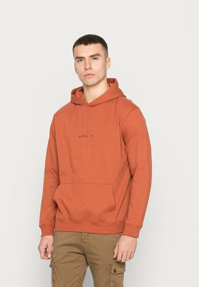 MENNACE ESSENTIAL HOODIE UNISEX - Kapuzenpullover - Burnt Orange 1 MENNACE ESSENTIAL HOODIE UNISEX - Kapuzenpullover - Burnt Orange