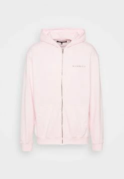 Mennace UNISEX ESSENTIAL REGULAR ZIP UP HOODIE - Sweatjacke - Rose