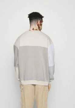 Mennace CUT AND SEW PATCHWORK - Sweatshirt - Stone, Herren -Mennace Speichern 7122b2cffa1240f981e2496057b96e2d