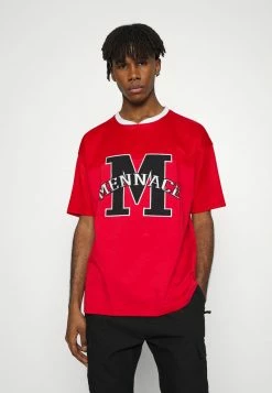 Mennace UNISEX AIRTEX OVERSIZED - T-Shirt Print - Red