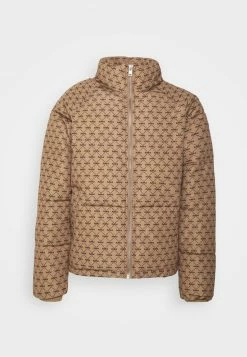 Mennace MONOGRAM RAGLAN PUFFER JACKET - Winterjacke - Light Brown, Herren