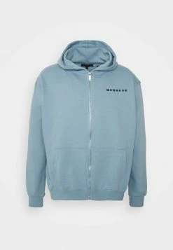 Mennace ESSENTIAL REGULAR ZIP UP HOODIE UNISEX - Sweatjacke - Sky Blue