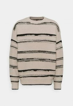 Mennace HENNESSEY BRUSHED STRIPE - Strickpullover - Off-white, Herren -Mennace Speichern 7fa2fc41508d4f15851fde8dbf6fd68b