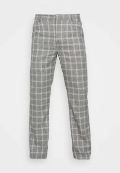 Mennace BREEZE STRAIGHT CHECK SUIT TROUSER - Stoffhose - Grey, Herren -Mennace Speichern 801b35a595cf476e9082c4e48ae29bd4