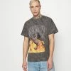 Mennace FLAMING STEED TIE DYE - T-Shirt Print - Grey, Herren