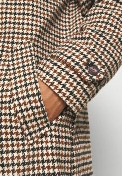 Mennace EVIAN CHECKED COAT UNISEX - Klassischer Mantel - Brown -Mennace Speichern 81cf25a6a095426092fd0e0ac4efc918