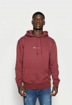 Mennace ESSENTIAL SIG HOODIE UNISEX - Kapuzenpullover - Burgundy