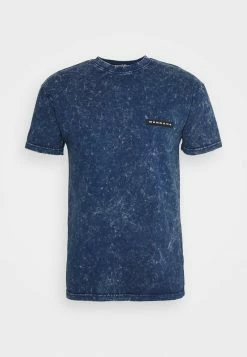 Mennace WASHED BADGE UNISEX - T-Shirt Print - Blue